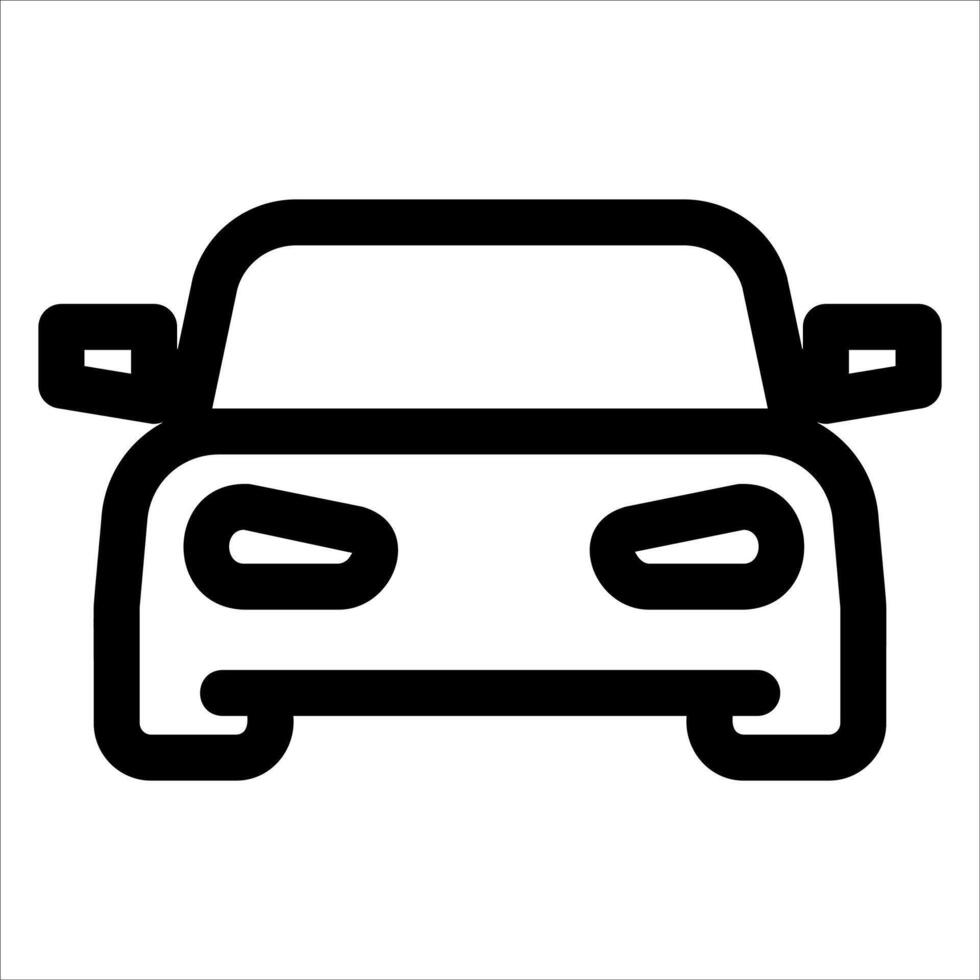 Car icon on white background vector