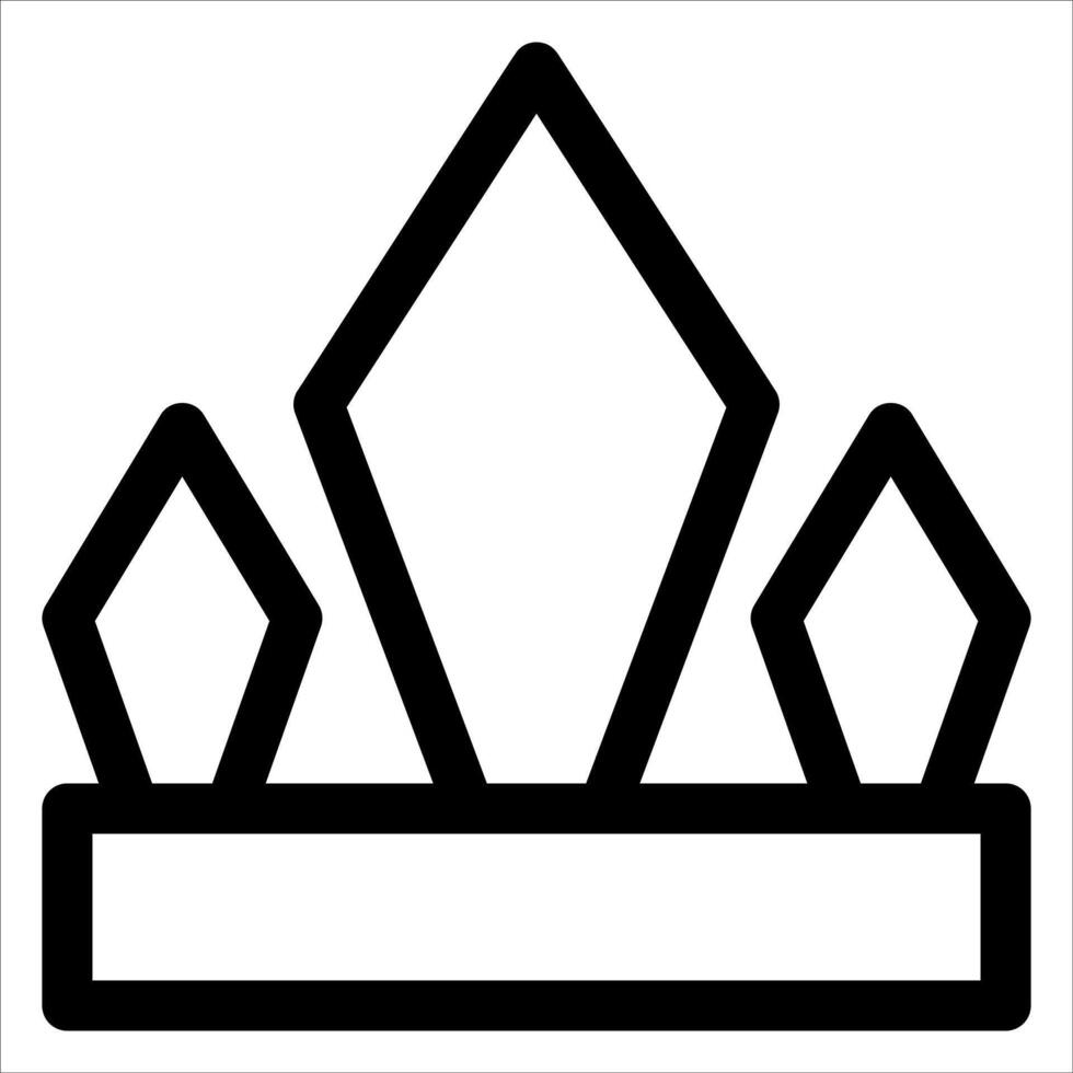 A crown icon on a white background vector