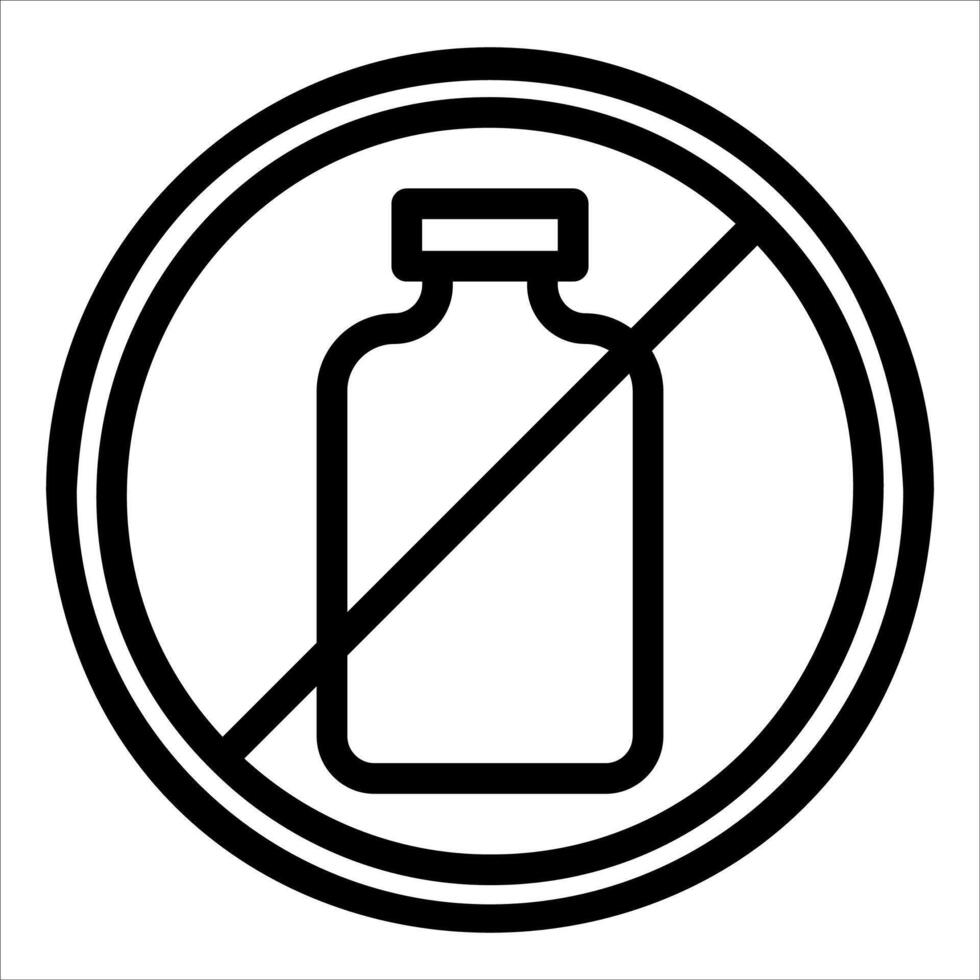 No alcohol sign vector