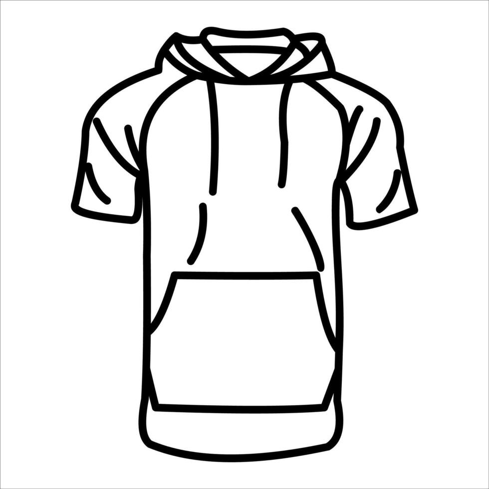 A hoodie with a hoodie on it vector