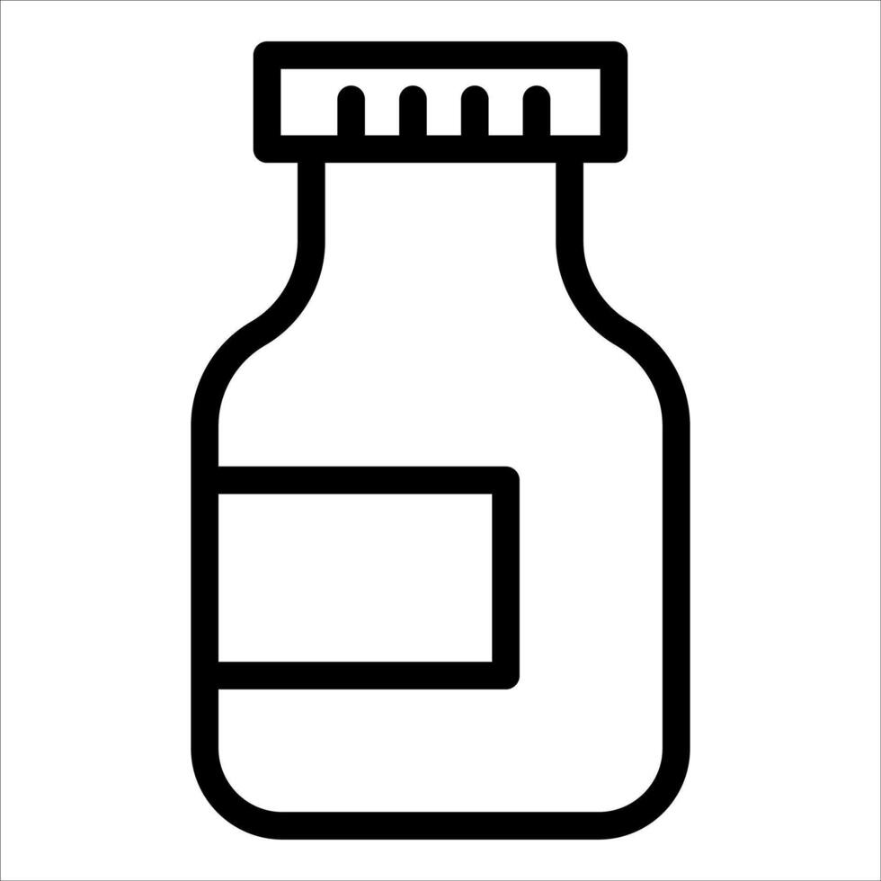 A bottle of medicine icon on a white background vector