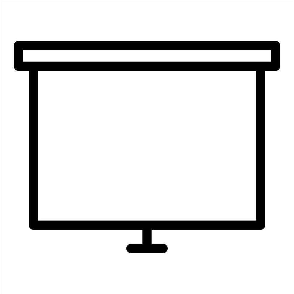 Projector screen icon illustration vector