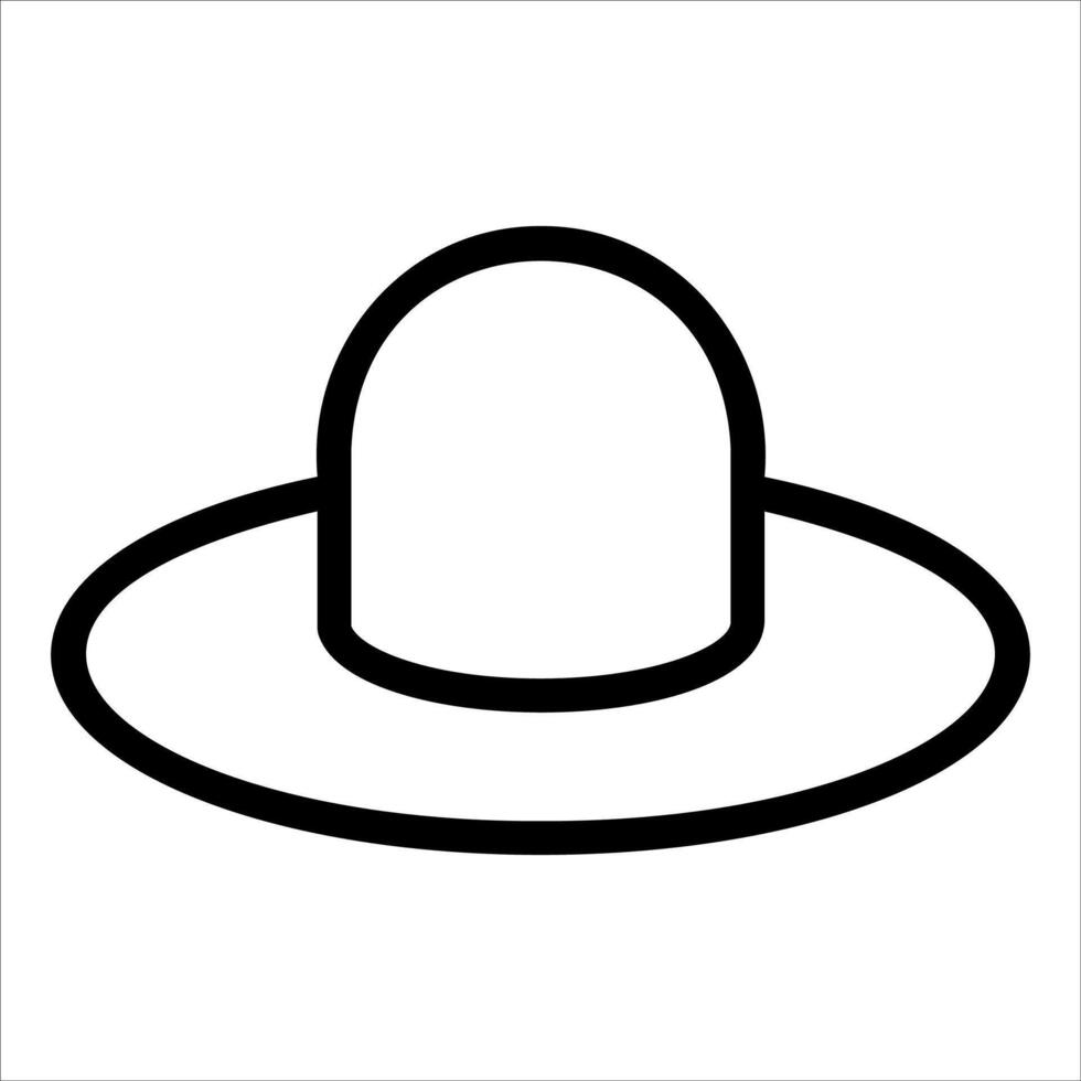 A hat icon on a white background vector