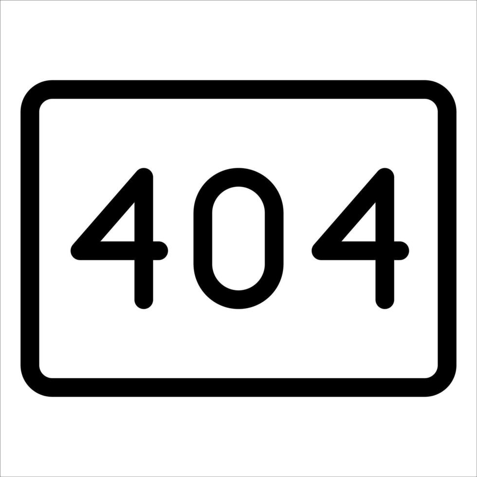 A black and white sign with the number 4044 vector