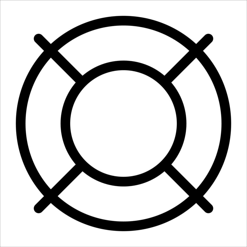 Life preserver icon vector