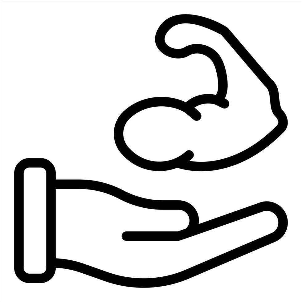 A hand holding a baby and a hand holding a baby vector