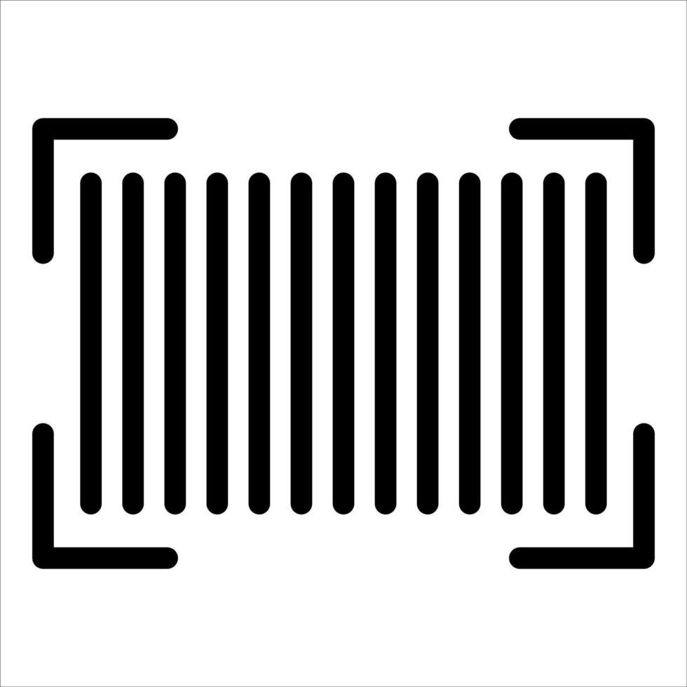 A black and white image of a rectangular bar vector