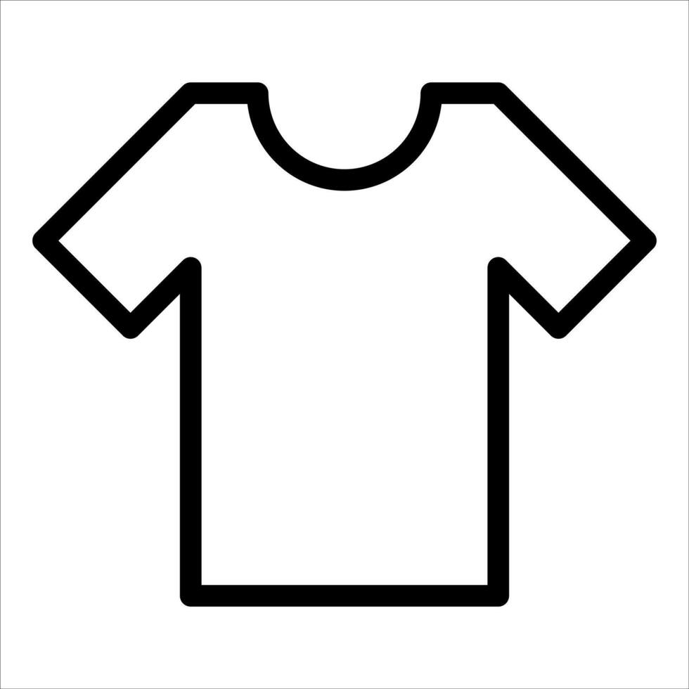 A t - shirt icon on a white background vector