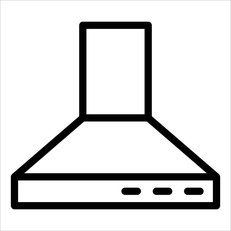A black and white illustration of a stove top vector