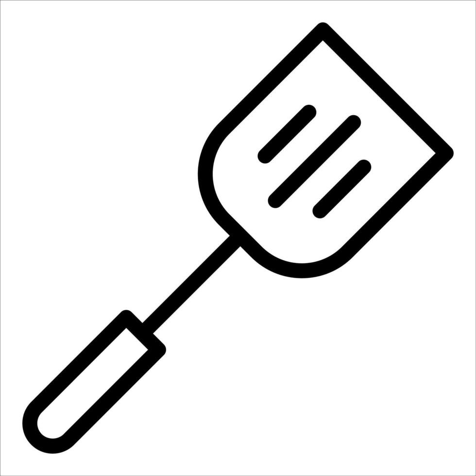A barbecue spatula icon on a white background vector