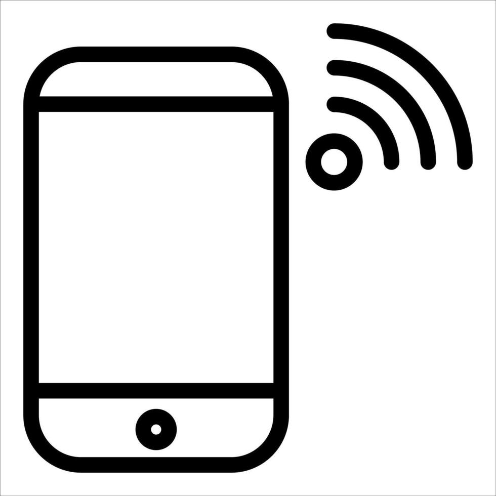 Mobile phone icon vector