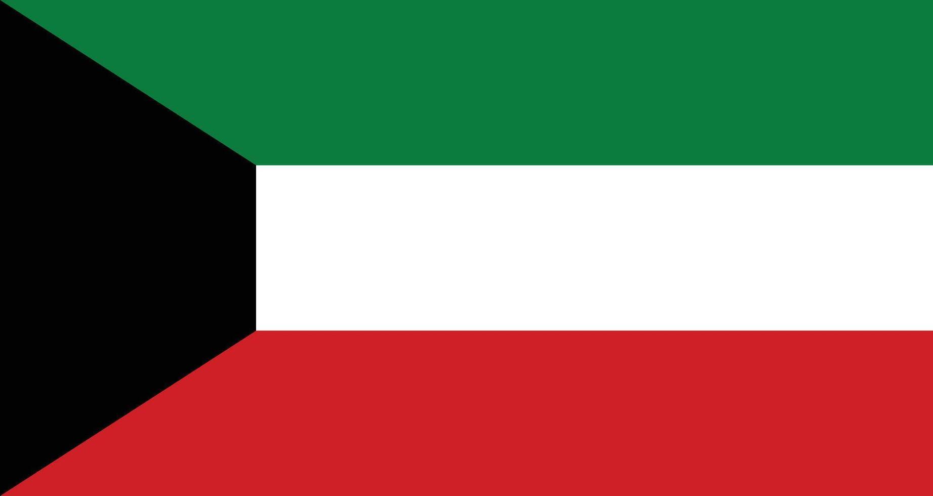 Flag of Kuwait. Kuwait national flag . national flag of UAE. illustration. vector