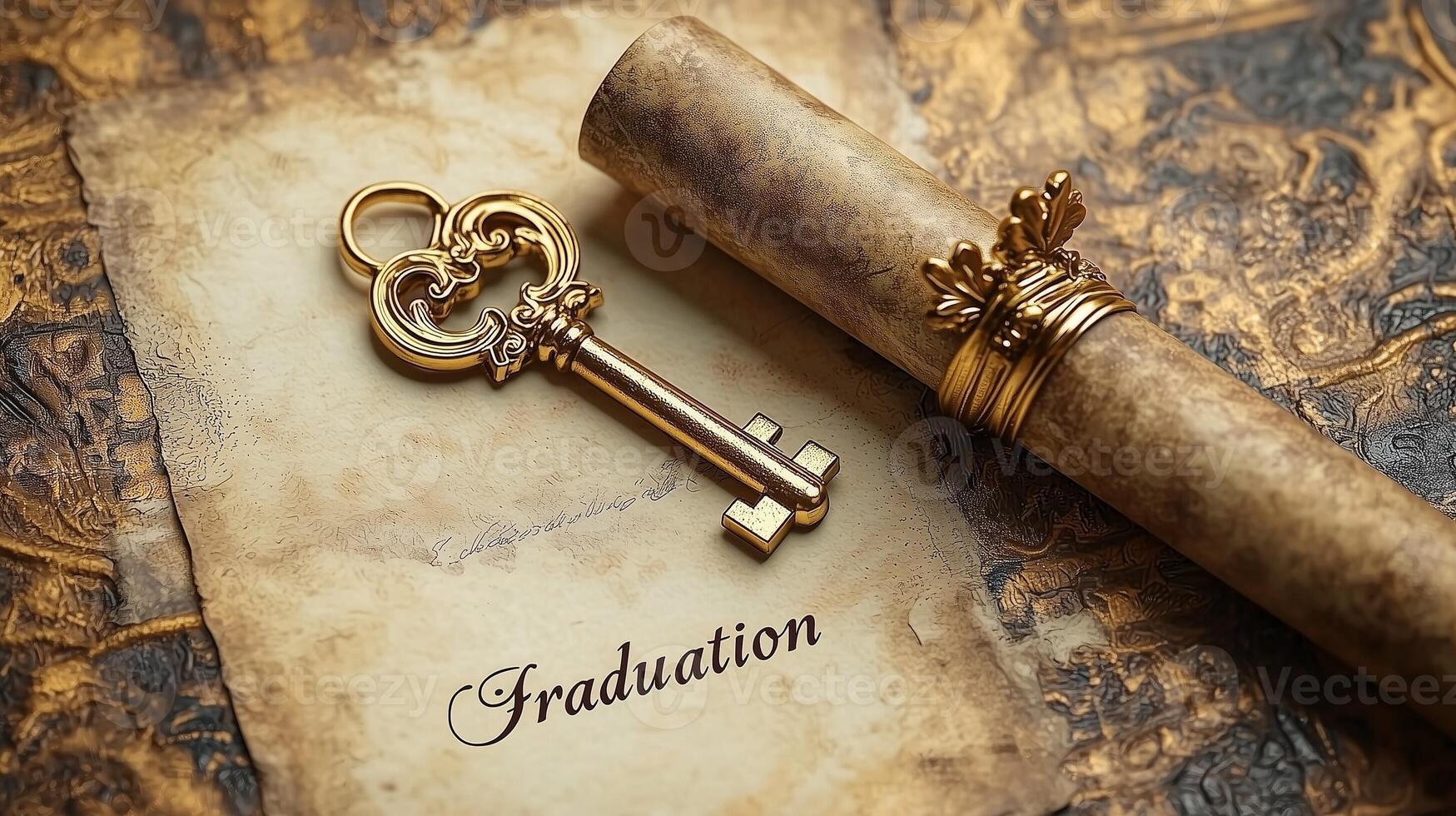 Success Symbol, Ornate Key to Achievement, Graduation photo