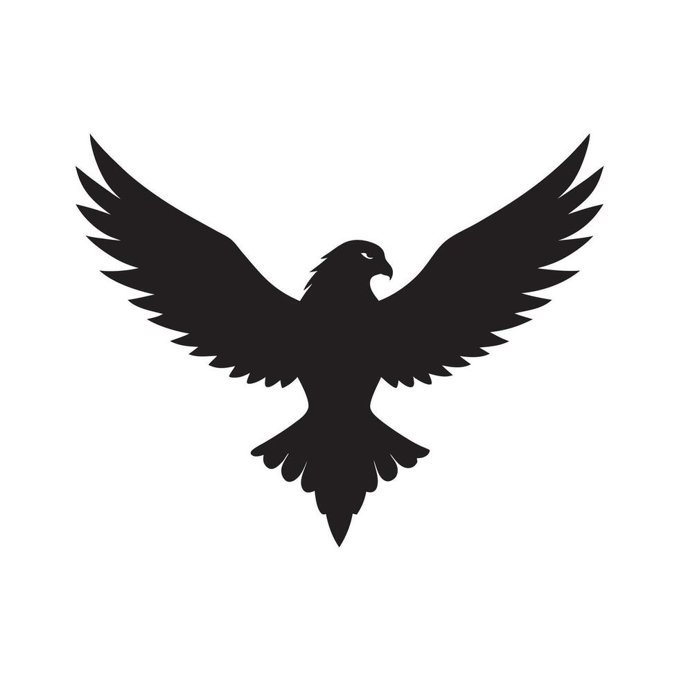 Hawk Soaring High In Sky vector