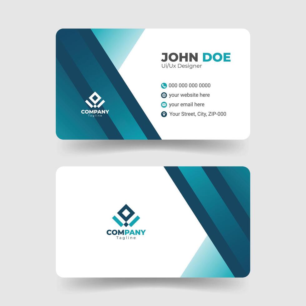 Creative and Clean Identity Business Card vector