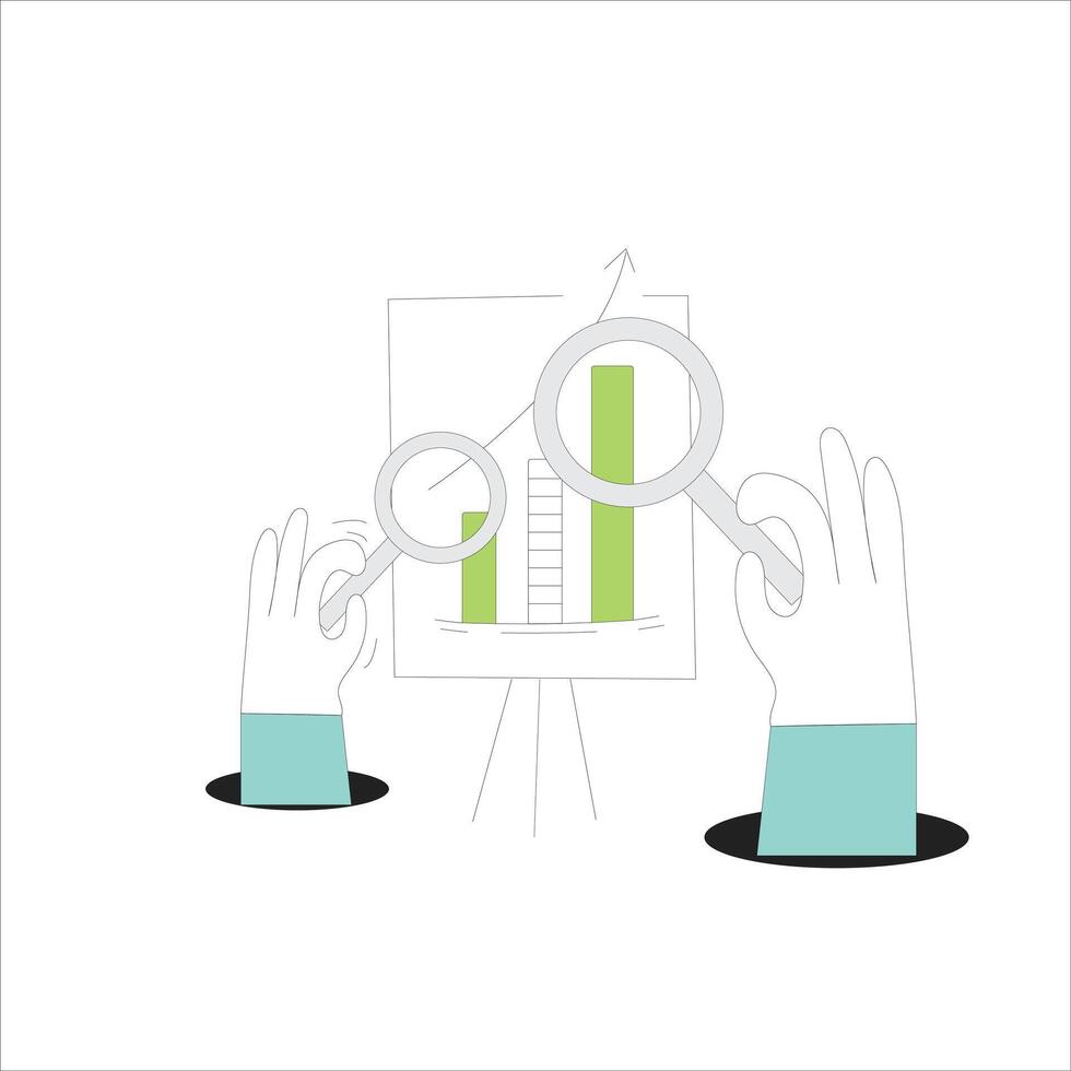 Profit Analysis Concept Illustration vector