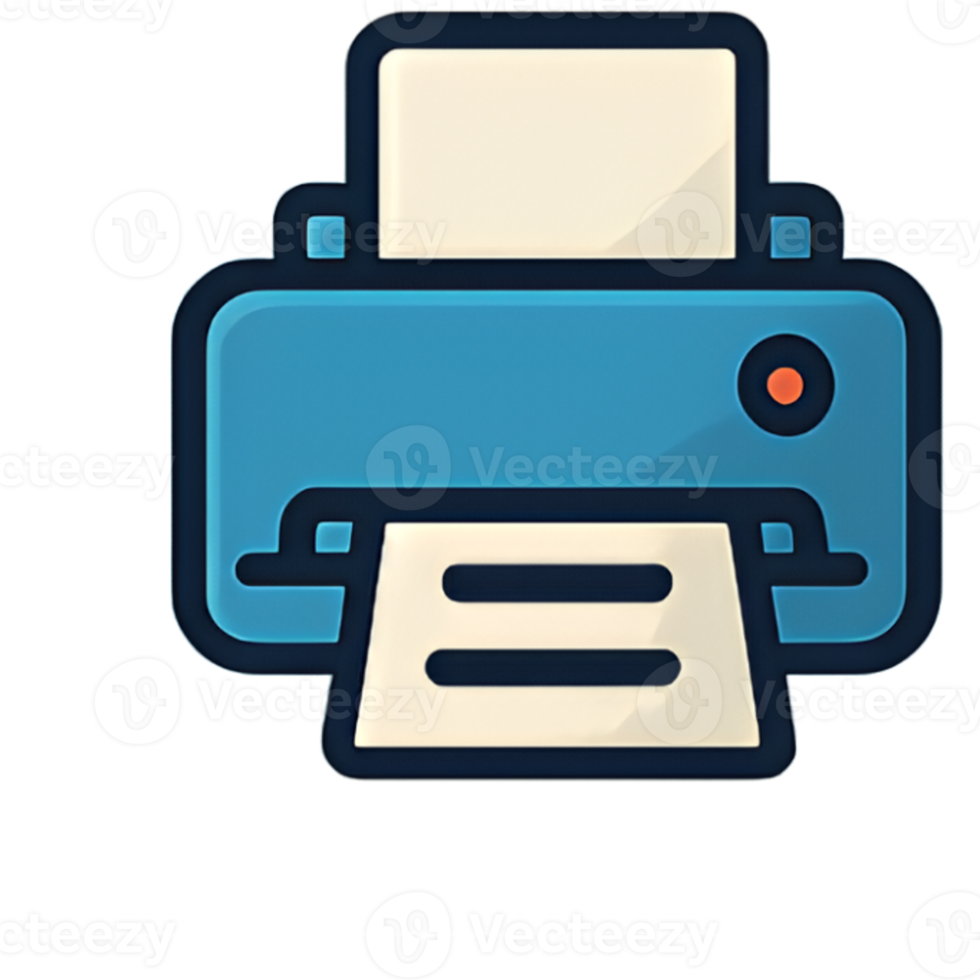 printer print office machine device icon png