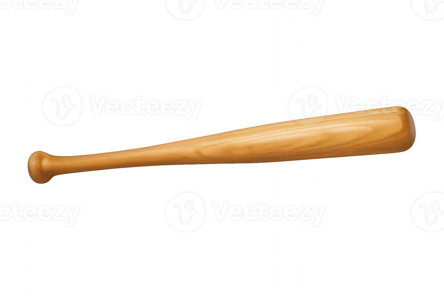 Wooden Baseball Bat Resting on a Surface Ready for an Upcoming Game or Practice Session png