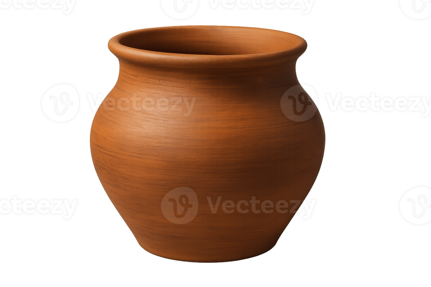 Traditional Clay Pot Used for Storage in Rural Settings During the Day png
