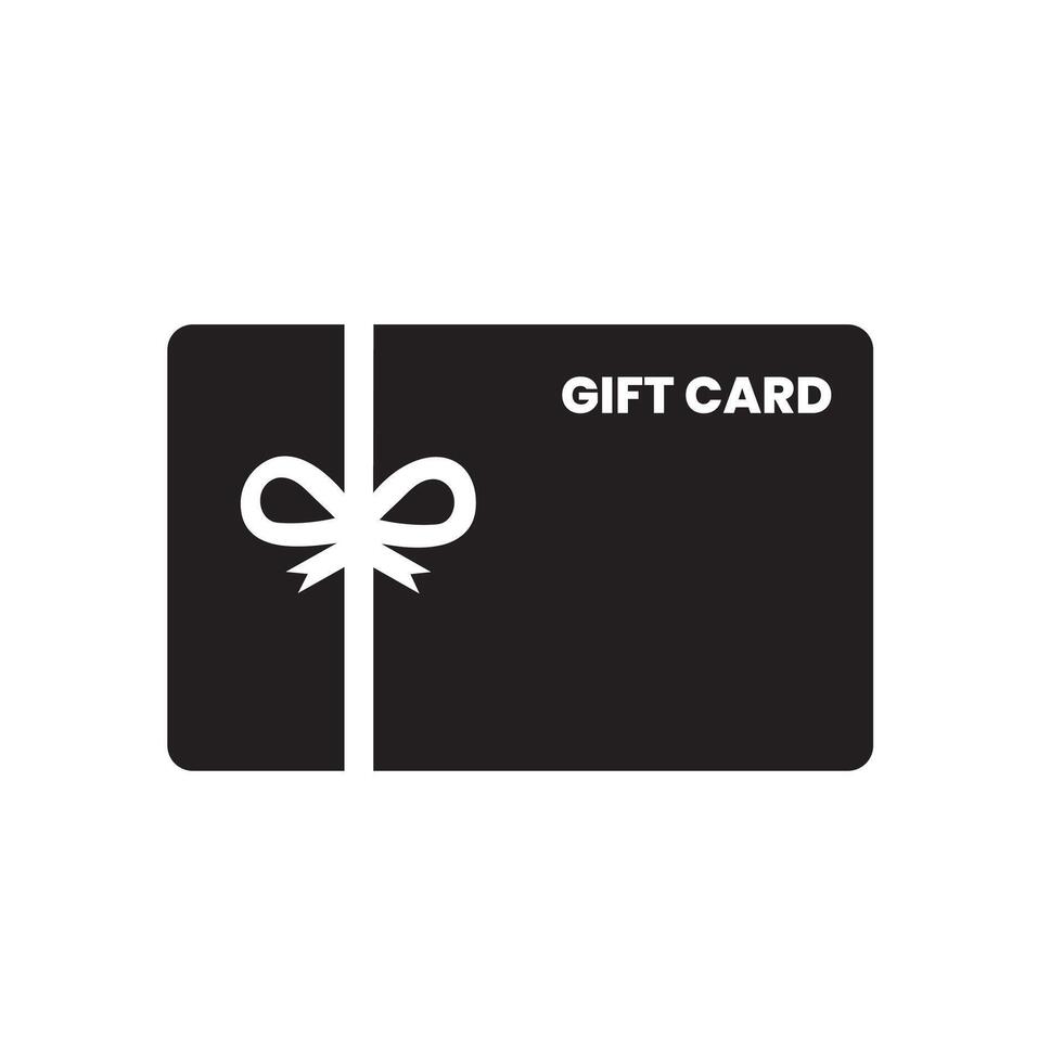Modern Gift Card Isolated on White Background vector