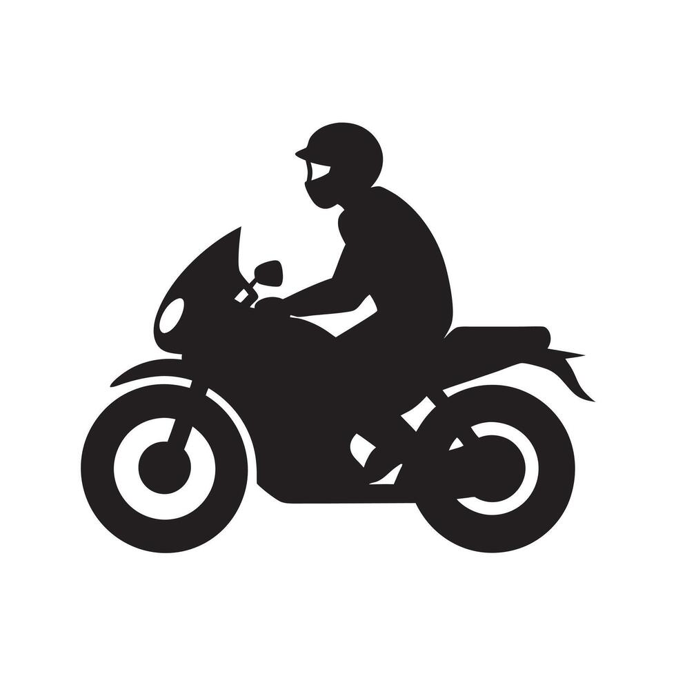 Motorcycle Ride Adventure Silhouette Scene vector