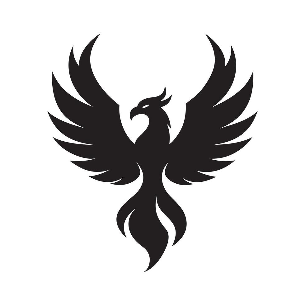 Phoenix Rising Flame Rebirth Art vector