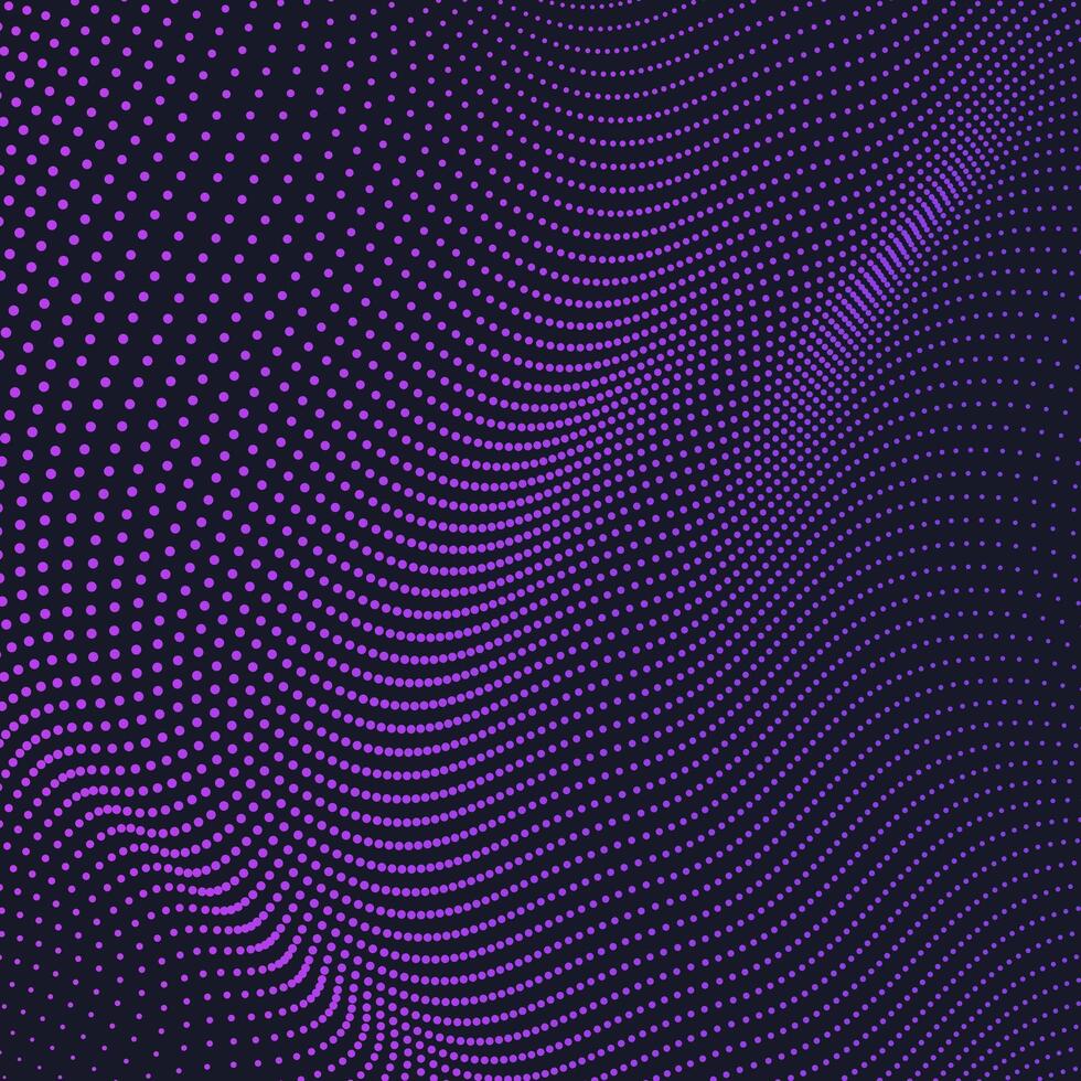 Vibrant Gradient Halftone Dots Background Abstract Wave vector