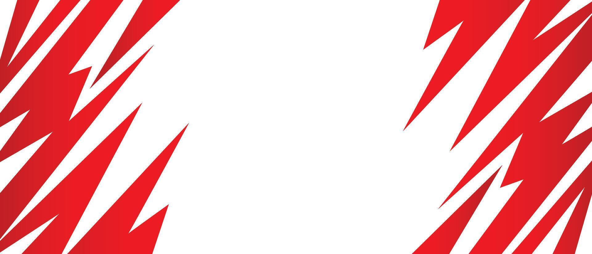 Abstract background with red geometric spike line pattern and some copy space area vector