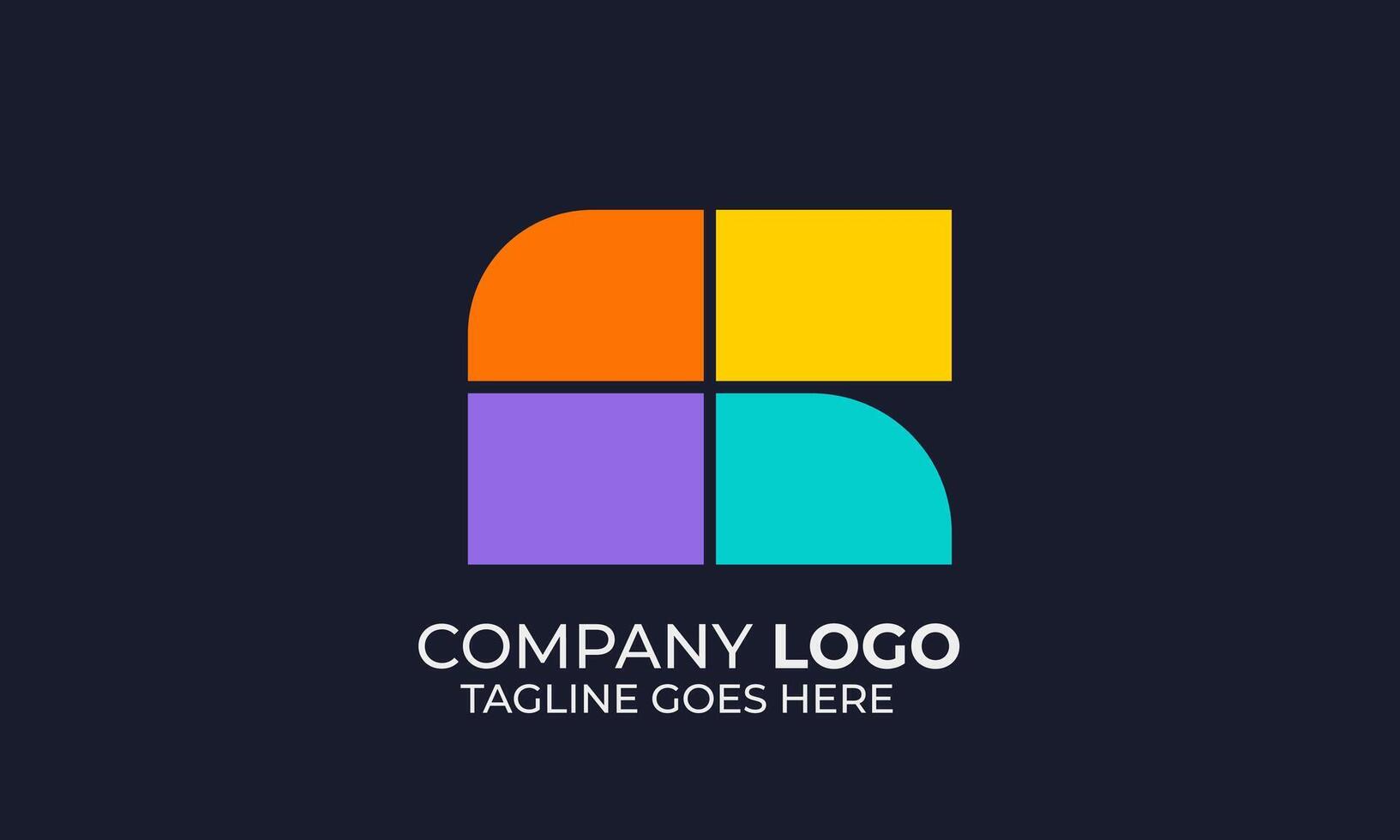 Vibrant R Logo for Creative Visual Branding vector