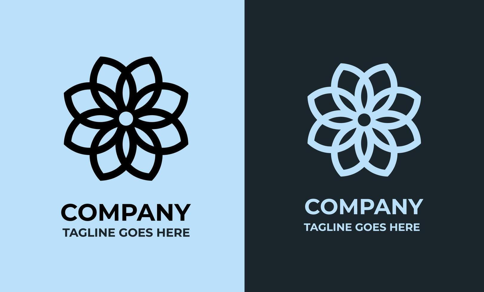 Stylized Abstract Mandala Logo for Wellness and Creative Branding vector