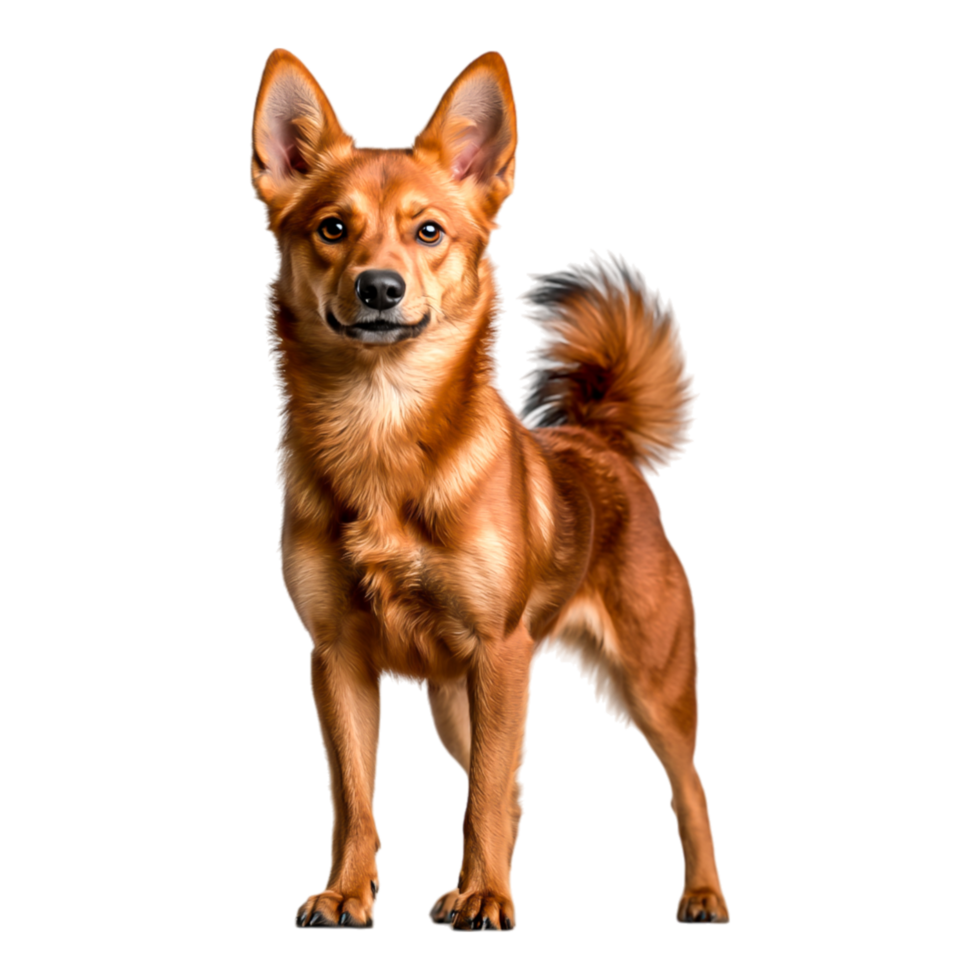 Charming and Playful Dog with Beautiful Coat Posing in Natural Environment png