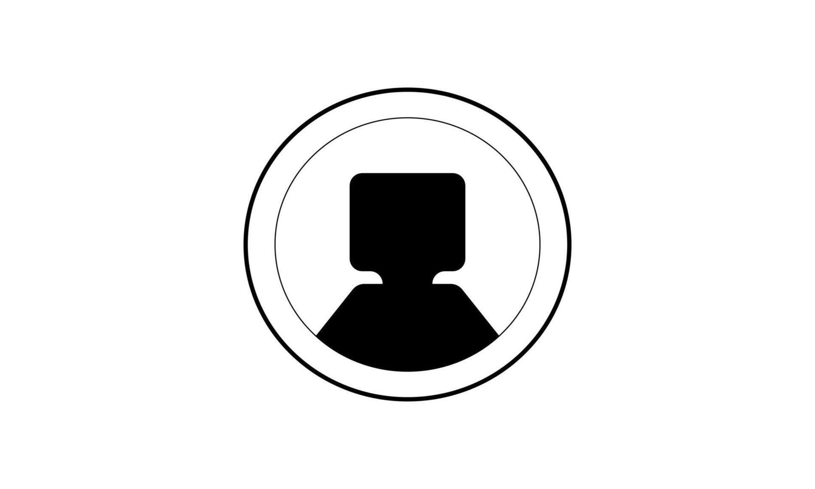 user login profile avatar user icon in flat style vector