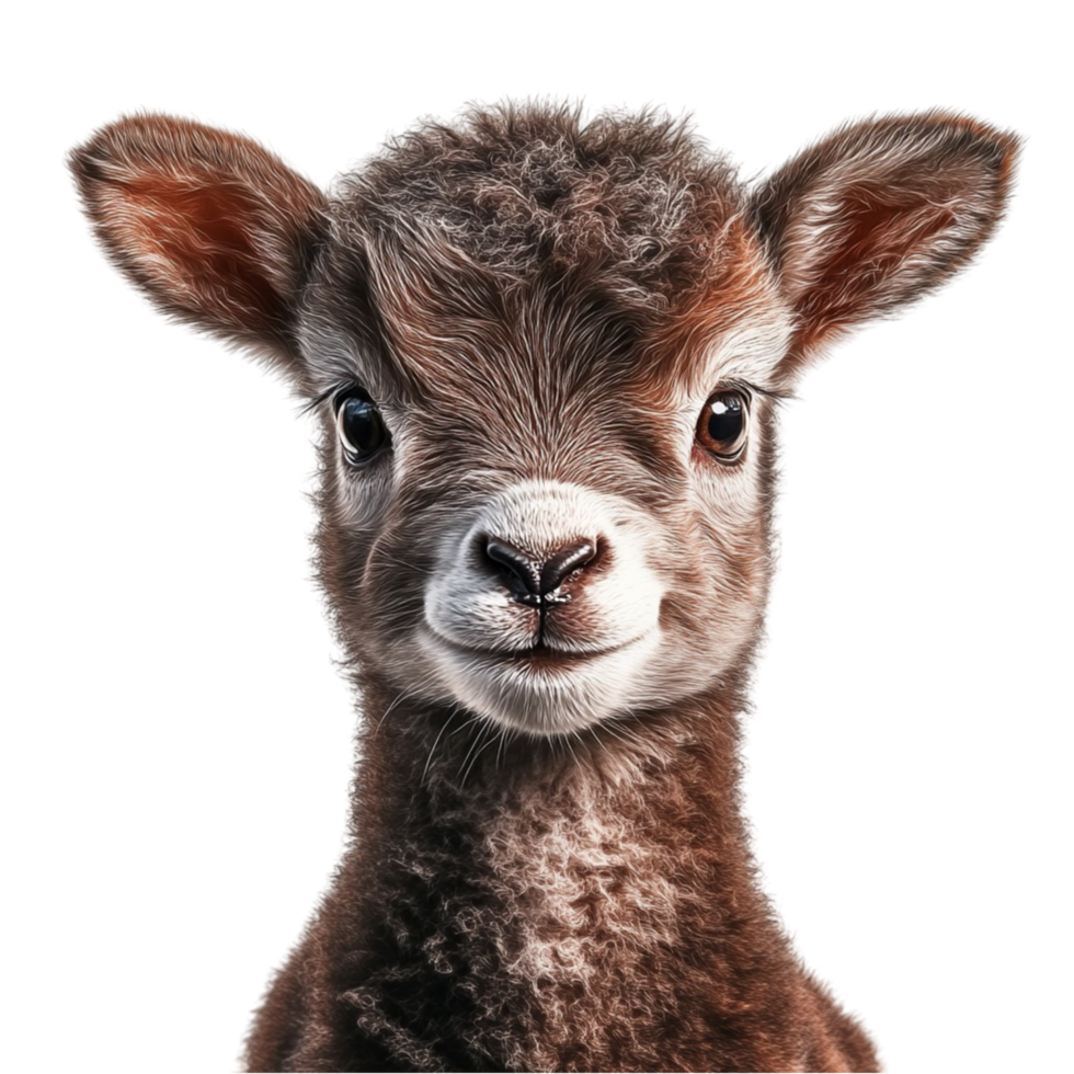 Baby Llama Isolated Transparent Background png