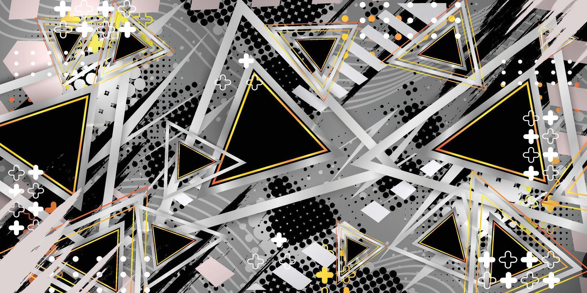 abstract geometric pattern with triangles and lines vector