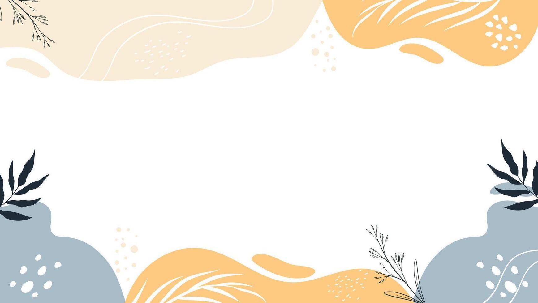 A colorful background with leaves and flowers vector