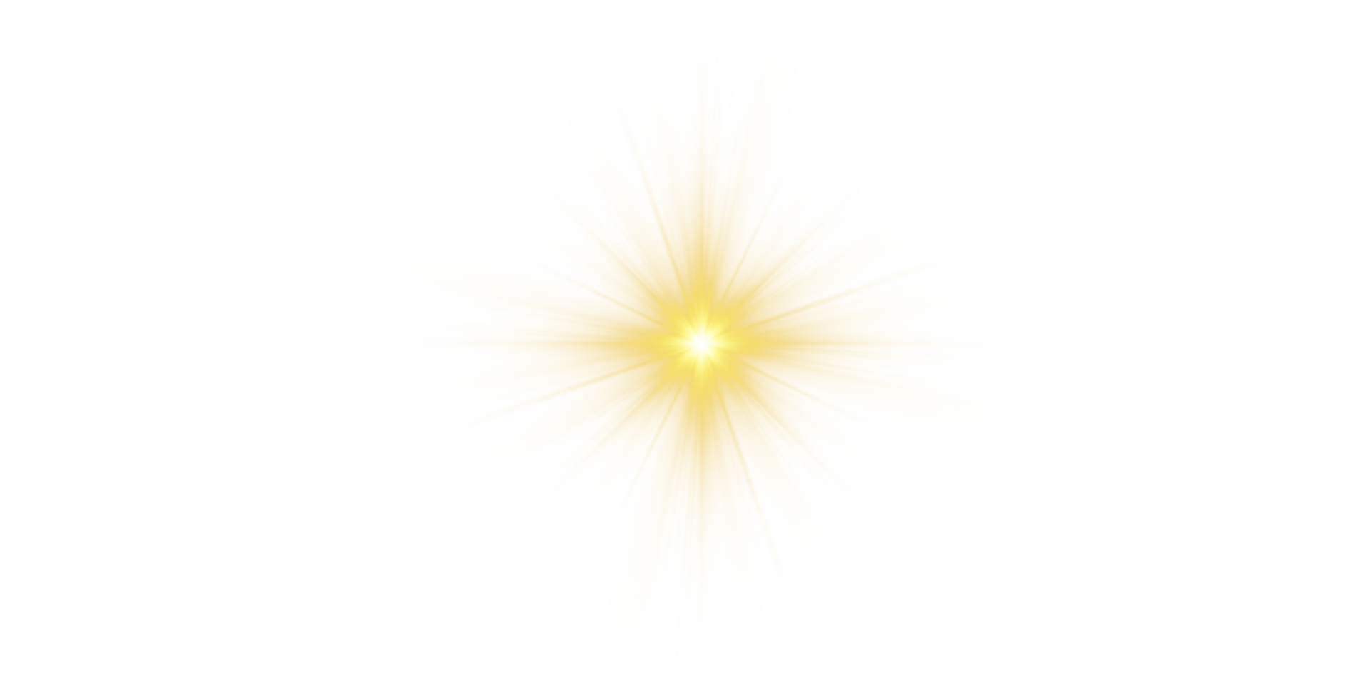 Neon illumination in yellow colors. Bright light lens. Spotlight spark. Stadium Lighting. Sunlight, Shiny stars png