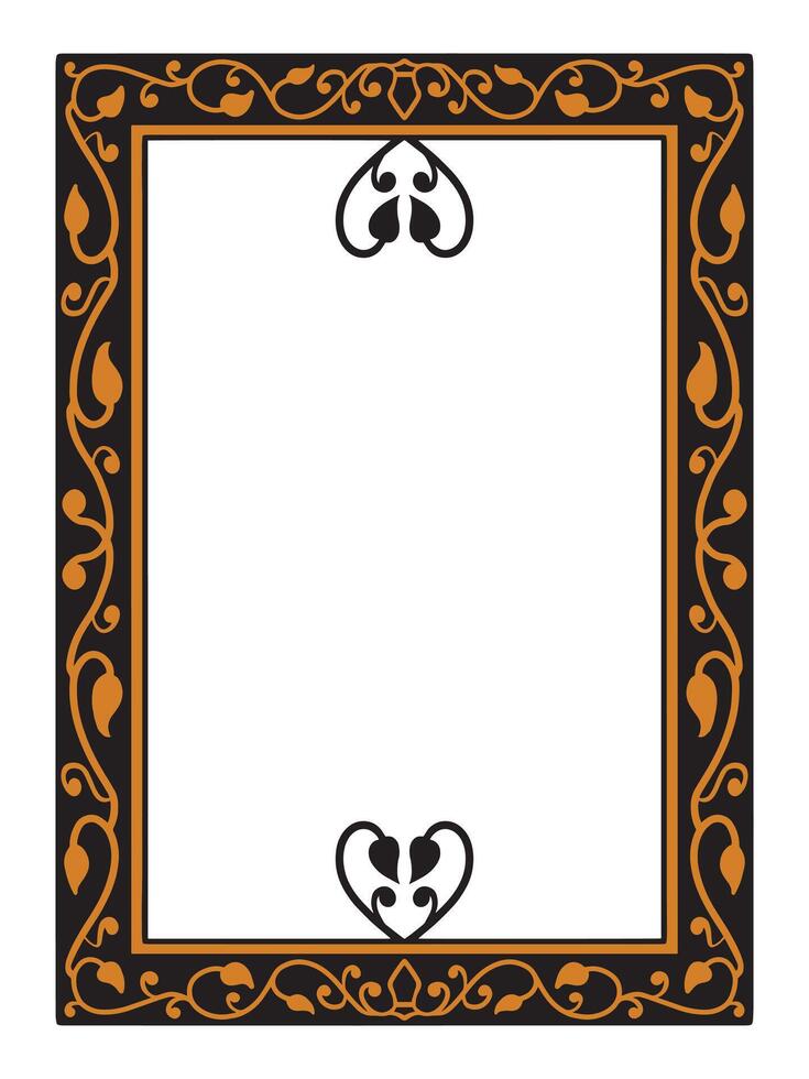 Elegant Ornamental Frame with Modern Minimalist Artistry vector