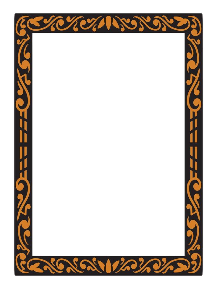 Ornamental Border with Simple Luxury and Minimalist Touches vector