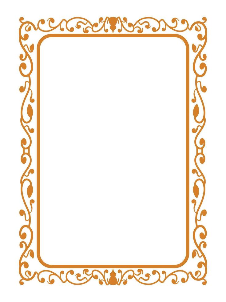 Botanical Frame with Elegant Ivy Leaf Flourishes vector