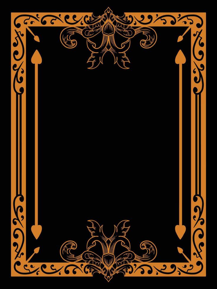 Elegant Frame Featuring Decorative Blooms vector