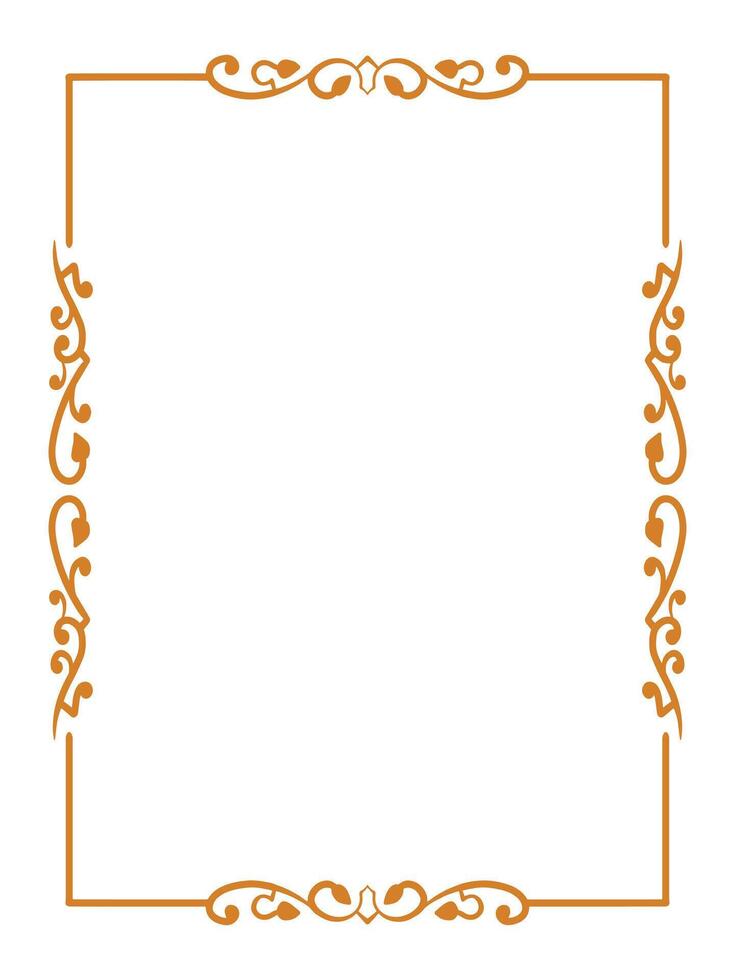 Regal Ornamental Border for Premium Design vector