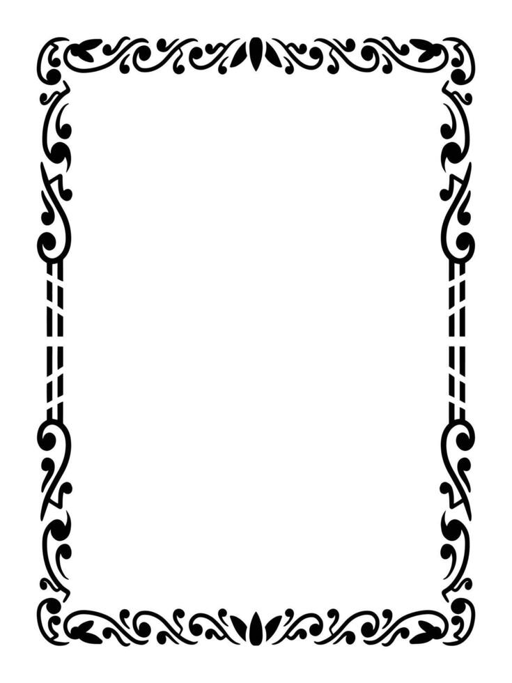 Deluxe Ornamental Border with Luxury Scrollwork vector
