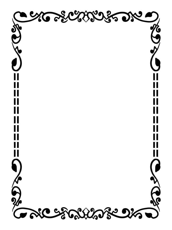 Romantic Ornamental Border for Invitations vector