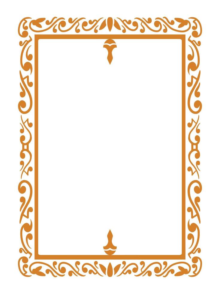 Ornamental Border in Elegant Victorian Style vector