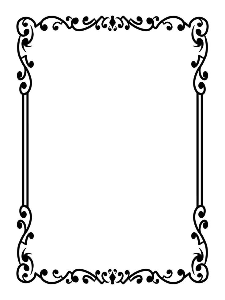 Nature-Inspired Botanical Frame with Wild Ivy Detailing vector