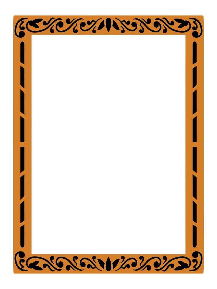 Premium Ornamental Border with Timeless Minimalist Detailing vector