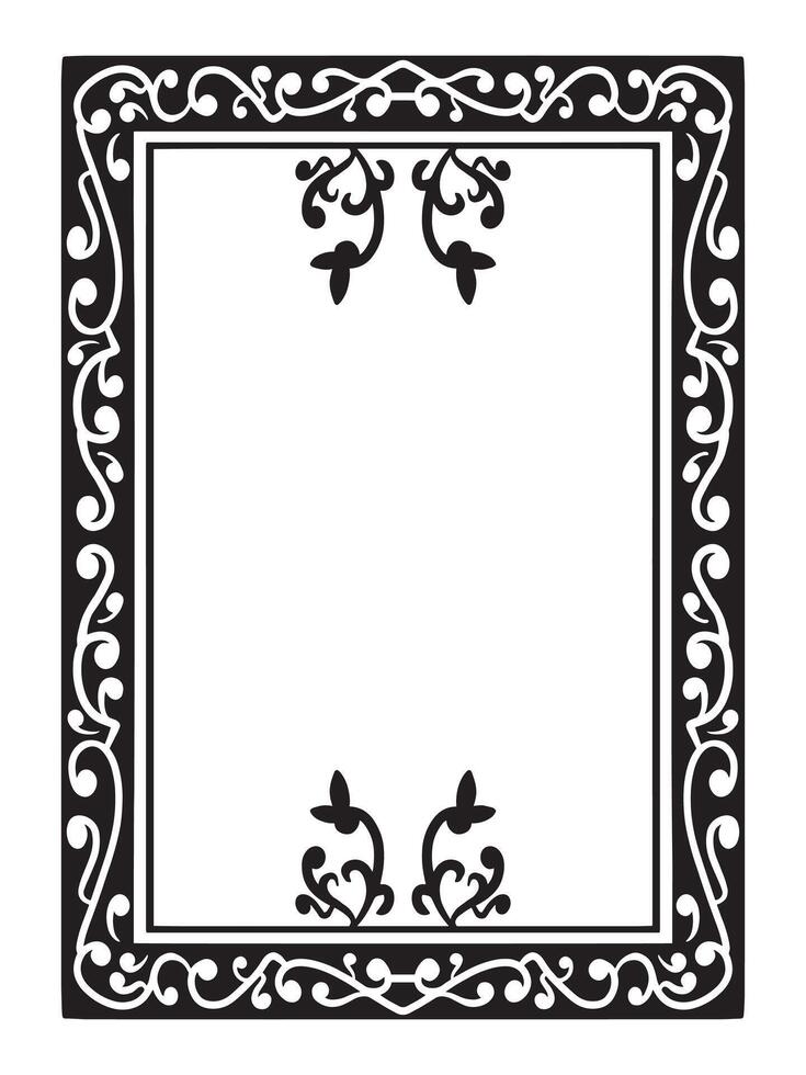Elegant Minimalist Ornamental Frame for Modern Designs vector