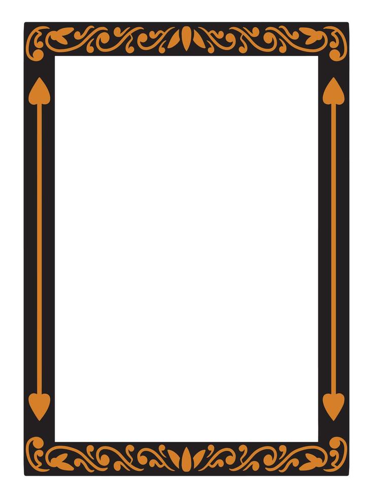 Premium Ornamental Border with Sophisticated Minimalist Flair vector