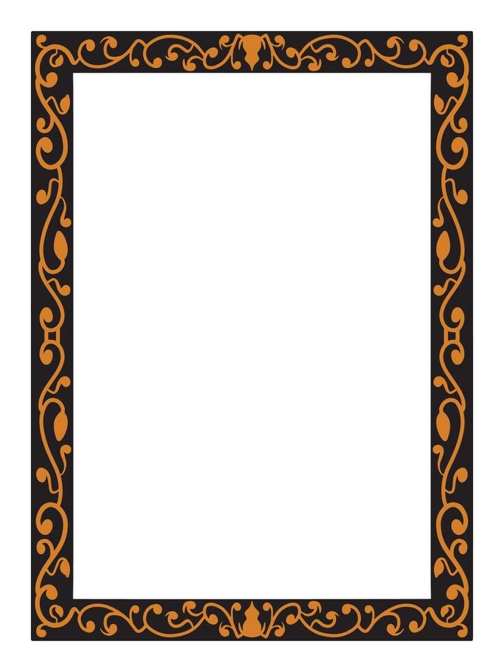Ornamental Frame with Elegant Geometric Minimalist Design vector