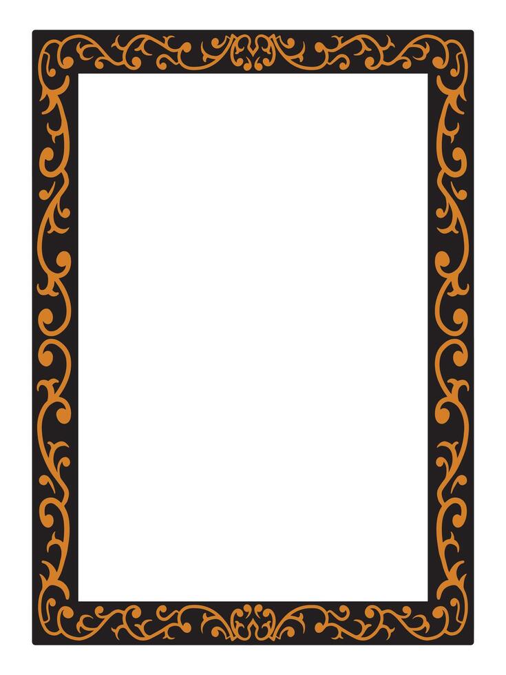 Geometric Minimalist Ornamental Border vector